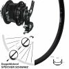 Rohloff Hinterrad 28 Zoll Speedhub CC DB PM Schwarz Ryde Andra 40 - Für E-Bike