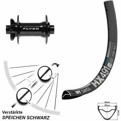 DT Swiss Formula DC-711 Boost HX 491 27,5 Zoll Vorderrad für E-Bike - 6-Loch
