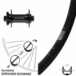 Ryde Andra 30 Disc Scheibenbrems-Vorderrad 29 Zoll Mit Formula DC-711 Boost - Für E-Bike/Vorderräder