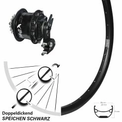Rohloff CC OEM2 Hinterrad Ryde Andra 29 Zoll Disc - Hochwertiges E-Bike Laufrad