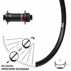 Vorderrad 29 Zoll Ryde Andra 29 Formula CL-811 Syncros Boost - Für E-Bike/Vorderräder