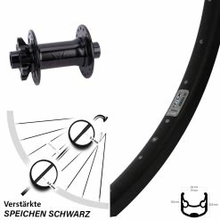 Ryde Andra 30 Mit Formula Boost Nabe Vorderrad 28 Zoll - Hochwertiges E-Bike Vorderrad