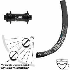 DT Swiss Formula Boost HX 491 Vorderrad 29 Zoll Centerlock - Für E-Bike
