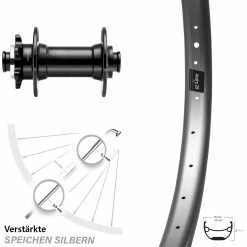 Novatec D341 Boost Ryde Andra 29 Vorderrad 29/29+ Zoll - Hochwertiges E-Bike Vorderrad