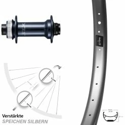 29 Zoll Vorderrad Shimano HB-M7110 Boost Ryde Andra 29 Centerlock - Für E-Bike/Vorderräder