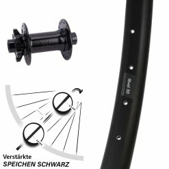 Ryde Rival 30 Formula Boost 6-Loch 110 mm Vorderrad 29 Zoll - Hochwertiges E-Bike Vorderrad