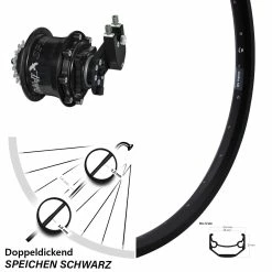 28 Zoll Ryde Andra 40 Disc Hinterrad mit Rohloff Speedhub CC DB OEM - Für E-Bike/Hinterräder mit Nabenschaltung