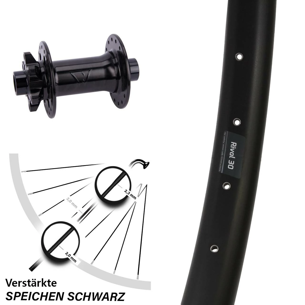 Formula Boost Ryde Rival 30 Disc Vorderrad 27,5+ Zoll - Hochwertiges E-Bike Vorderrad 1 Formula Boost Ryde Rival 30 Disc Vorderrad 27,5+ Zoll - Hochwertiges E-Bike Vorderrad