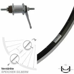 Ryde Hinterrad 28 Zoll Shimano Nabe mit Rücktrittbremse - Andra 35 für Trekking- und Citybikes