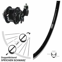 Rohloff Speedhub 500/14 CC Hinterrad mit Ryde Andra 20 Felge - 28 Zoll - Für E-Bike & Nabenschaltung