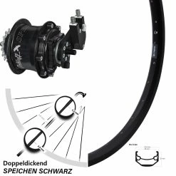 26 Zoll Hinterrad Rohloff TS DB OEM Tandem Ryde Andra 40 Disc - Hochwertiges E-Bike Hinterrad für Nabenschaltung