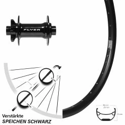 24 Zoll Vorderrad Formula Boost mit Ryde Andra 29 Disc - Hochwertiges E-Bike Vorderrad