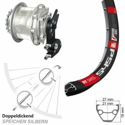 DT Swiss Rohloff Speedhub 500/14 Hinterrad 28 Zoll DT Swiss 545 - Hochwertiges Hinterrad für E-Bikes mit Nabenschaltung