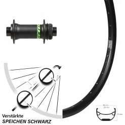Ryde Andra 29 Vorderrad 29 Zoll Formula CL-811 Syncros Boost 15x110 mm - Hochwertiges E-Bike Vorderrad