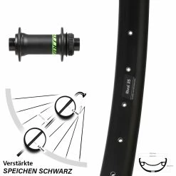 27,5+ Zoll Ryde Rival 35 Vorderrad Formula CL-811 Syncros Boost Centerlock für E-Bike