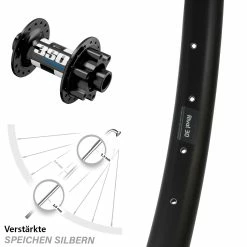 27,5 Zoll Vorderrad Ryde Rival 30 Disc mit DT Swiss 350 Boost Hybrid - Für E-Bike