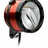 SON Edelux 2 Scheinwerfer Rot Eloxiert inkl. 60 cm Kabel - Hochwertige Dynamo-Beleuchtung