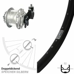 Rohloff Speedhub CC DB Ryde Andra 30 Disc Laufrad 26 Zoll - Premium E-Bike Laufrad