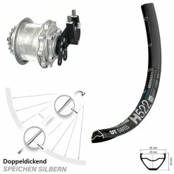 DT Swiss H 522 Scheibenbrems-Hinterrad 29 Zoll mit Rohloff Speedhub CC DB - Für E-Bike/Hinterräder mit Nabenschaltung