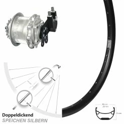 Rohloff Speedhub CC DB Ryde Andra 29 Laufrad 29 Zoll - Hinterrad für E-Bike mit Nabenschaltung