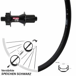 DT Swiss 370 Ryde Andra 40 Disc Laufrad 27,5 Zoll - Hinterrad für Lastenfahrrad mit 6-Loch Aufnahme
