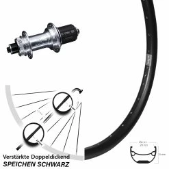 Ryde KX-GS 5x135 Centerlock Andra 29-559 ETRTO Hinterrad 26 Zoll Schnellspanner für Lastenfahrrad