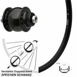 Ryde Andra 40 Disc Vorderrad 28 Zoll mit SON Nabendynamo - Centerlock, Steckachse 12x100 mm