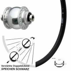 Ryde Andra 40 Disc Vorderrad 28 Zoll mit SON Nabendynamo - Ideal für Lastenfahrräder