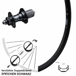27,5 Zoll Hinterrad KX-E 5x135 mm Centerlock Ryde Andra 40 Disc für Lastenfahrrad