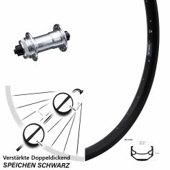 Ryde Andra 40 Disc Vorderrad für E-Bike | 28-29 Zoll | KX-E Nabe | Silbern-eloxiert | 5x100 mm | Für Lastenfahrräder