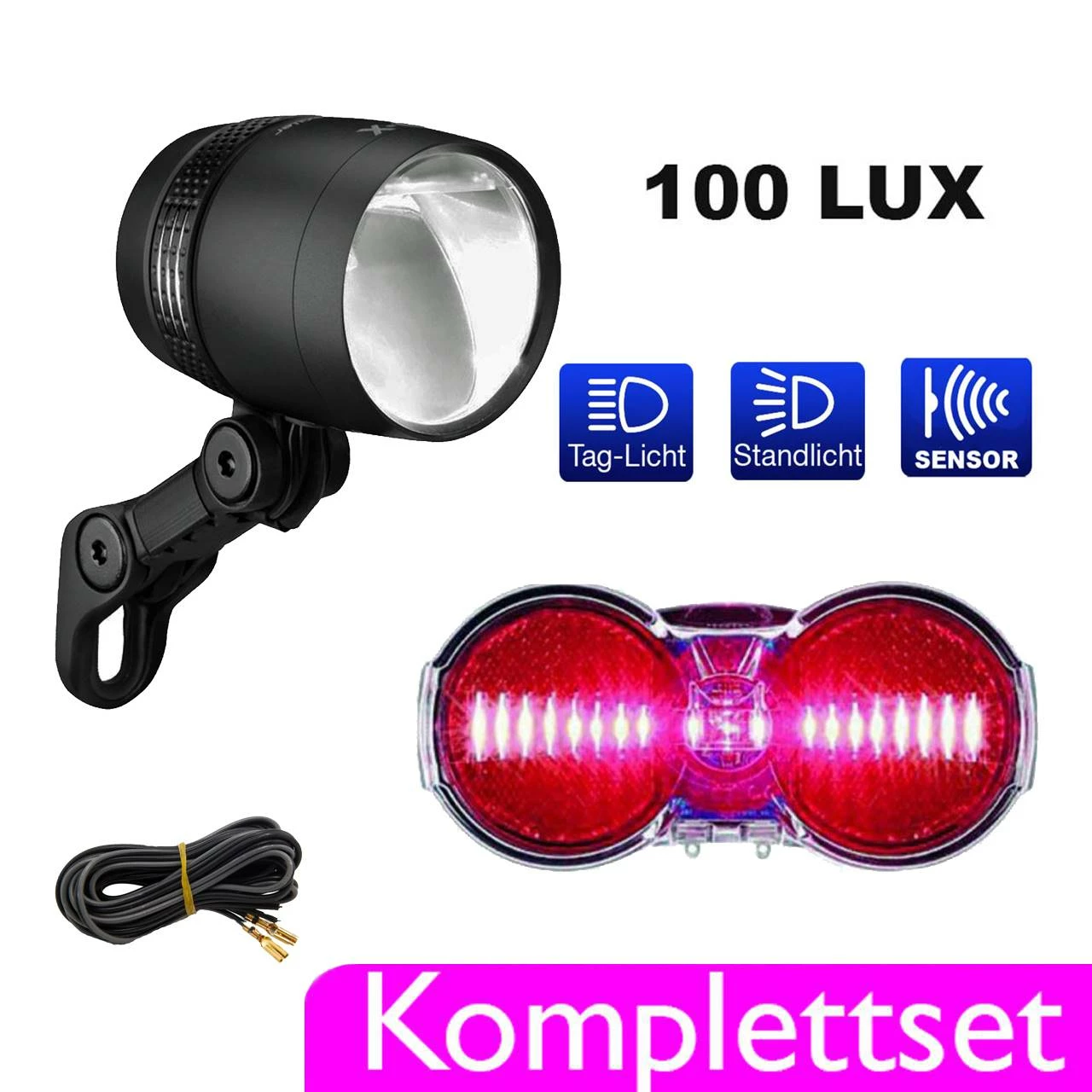 Busch & Müller IQ-X / Toplight Flat S LED Beleuchtungsset für Fahrräder - Dynamo-Beleuchtung 1 Busch & Müller IQ-X / Toplight Flat S LED Beleuchtungsset für Fahrräder - Dynamo-Beleuchtung