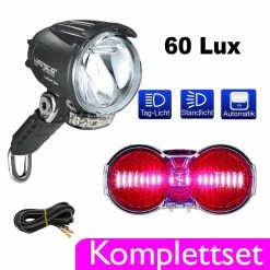 Busch & Müller IQ Cyo T / Toplight Flat S LED Lampenset - Dynamo-Beleuchtung für Fahrräder