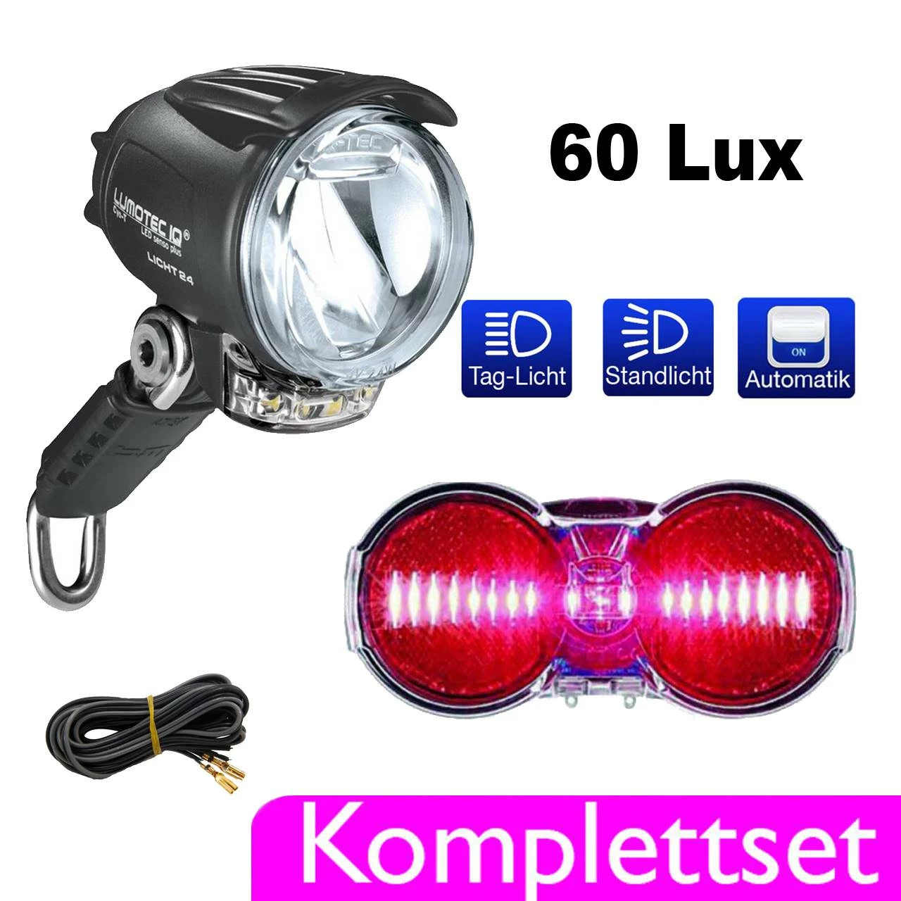 Busch & Müller IQ Cyo T / Toplight Flat S LED Lampenset - Dynamo-Beleuchtung für Fahrräder 1 Busch & Müller IQ Cyo T / Toplight Flat S LED Lampenset - Dynamo-Beleuchtung für Fahrräder