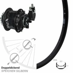 Rohloff TS DB OEM 26 Zoll Hinterrad Ryde Andra 40 Disc - Hochwertiges E-Bike Hinterrad